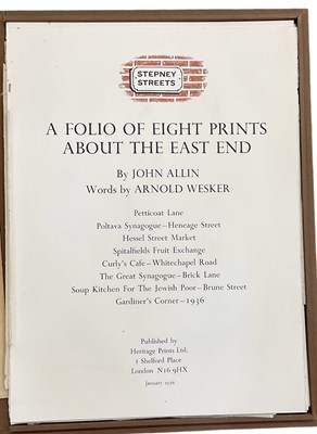 Lot 166 - JOHN ALLIN; a folio of three signed limited...