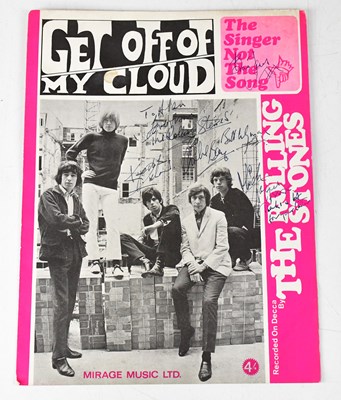 Lot 282 - ROLLING STONES; a copy of the sheet music for '...