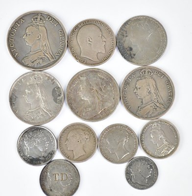 Lot 754 - A quantity of UK silver coinage of George III,...