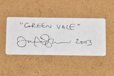 Lot 146 - JAMES NAUGHTON; acrylic, 'Green Vale', signed...