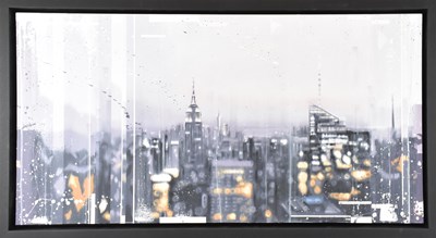 Lot 178 - KRIS HARDY; oil on canvas, 'A View of New York'...