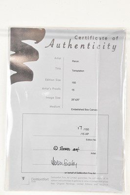 Lot 217 - RERUN; a hand embellished limited edition...