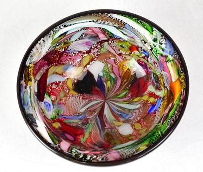 Lot 538 - MURANO; a 'Tutti Frutti' multicoloured bowl...