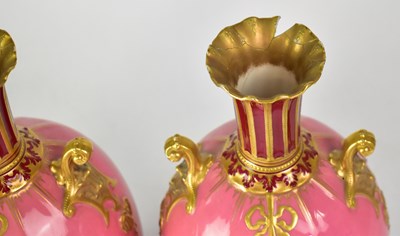 Lot 472 - ROYAL CROWN DERBY; a pair of 19th century...