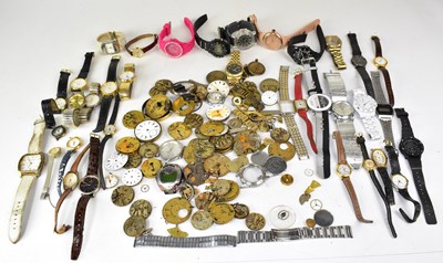 Lot 825 - A large quantity of wristwatches, pocket watch...