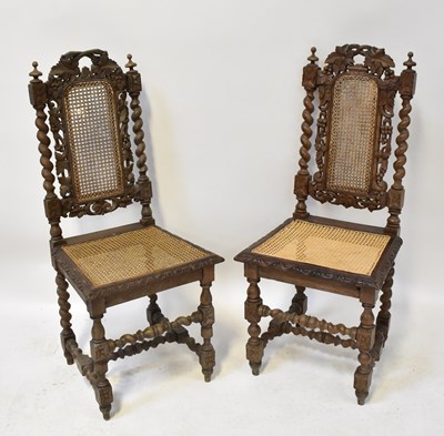 Lot 20 - A pair of late 19th/early 20th century carved...