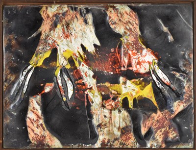 Lot 215 - JOYCE ESTHER ROSE; enamel on copper, 'Rain',...