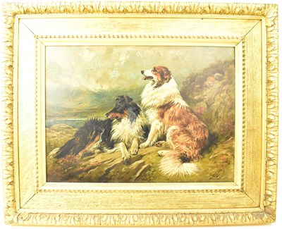 Lot 138 - JOHN EMMS (1843-1912); oil on canvas, 'Collies...