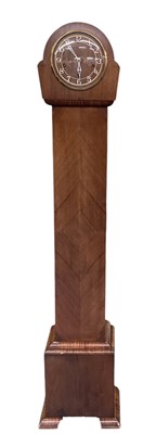 Lot 99 - A 1930s Art Deco walnut veneered long cased...