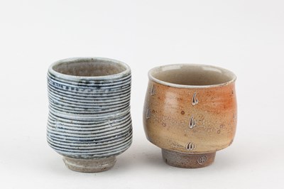 Lot 521 - PHIL ROGERS (1951-2020); a salt glazed yunomi...