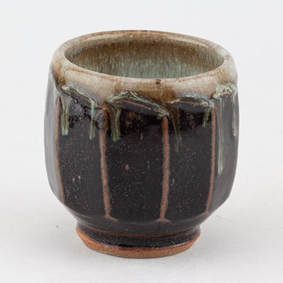 Lot 488 - MIKE DODD (born 1943); a cut sided stoneware...