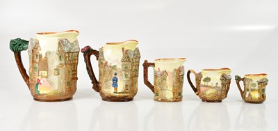 Lot 8 - ROYAL DOULTON; a graduated set of five series...