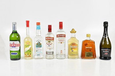 Lot 836 - MIXED SPIRITS; ten bottles of mixed spirits...