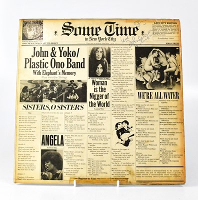 Lot 1153 - JOHN & YOKO/ PLASTIC ONO BAND; a signed copy...