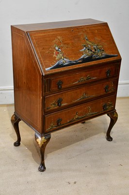 Lot 185 - An early 20th century mahogany chinoiserie...