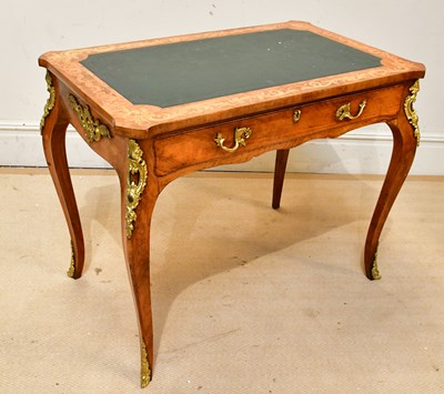 Lot 76 - A 19th century French style writing desk, with...