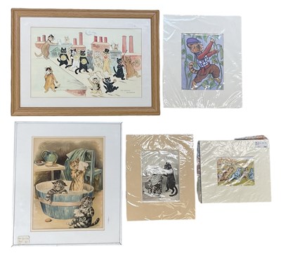 Lot 246 - LOUIS WAIN; a framed print, 'The Wedding...