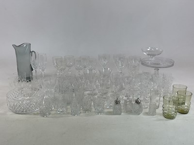 Lot 244 - A quantity of various cut and leaded drinking...