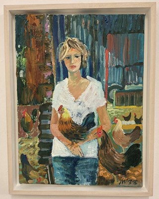 Lot 454 - ALEX WILLIAMS, oil on canvas, 'Debbie the...