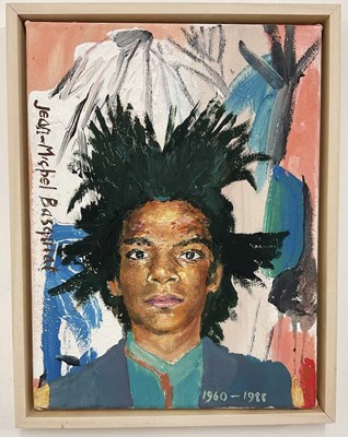 Lot 455 - ALEX WILLIAMS, oil on canvas, 'Jean-Michel...