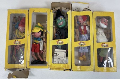 Lot 163 - PELHAM PUPPETS; to include Gepetto, Pinocchio,...