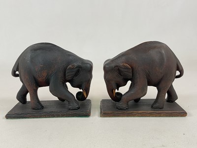 Lot 45 - A pair of early 20th century carved wooden...