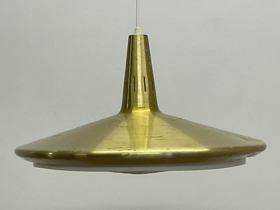 Lot 721 - A mid 20th century Danish brass effect...