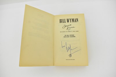 Lot 479 - BILL WYMAN; a book titled 'Stone Alone' by...