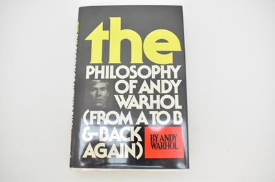 Lot 512 - ANDY WARHOL; a signed book 'The Philosophy of...