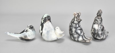 Lot 547 - NICHOLA HANMAN; a group of four naked raku...