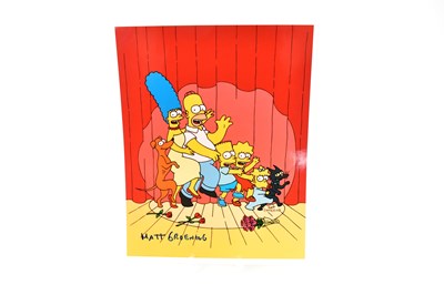 Lot 506 - THE SIMPSONS; a colour print depicting the...