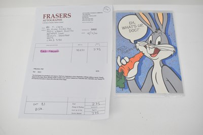 Lot 501 - BUGS BUNNY; a colour image of Bugs Bunny...