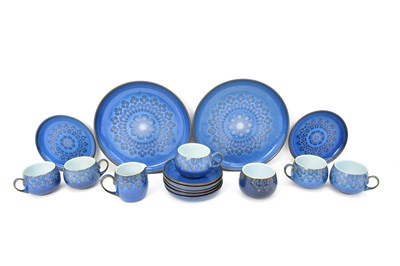 Lot 256 - DENBY; a sixteen-piece 'Midnight' pattern part...