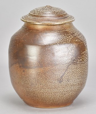 Lot 489 - MICHAEL CASSON (1925-2003); a salt glazed jar...