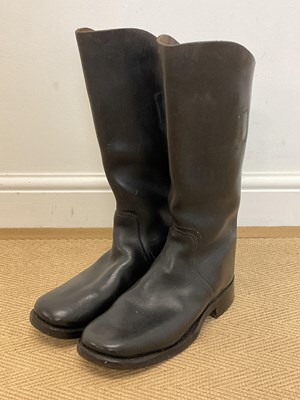 Lot 103 - A pair of black Cavalry boots, size 10.