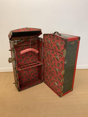 Lot 770 - A vintage fitted travelling case, height 108cm,...