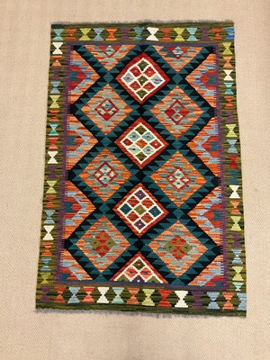 Lot 728 - Maimana Kilim rug. 146 x 99cm