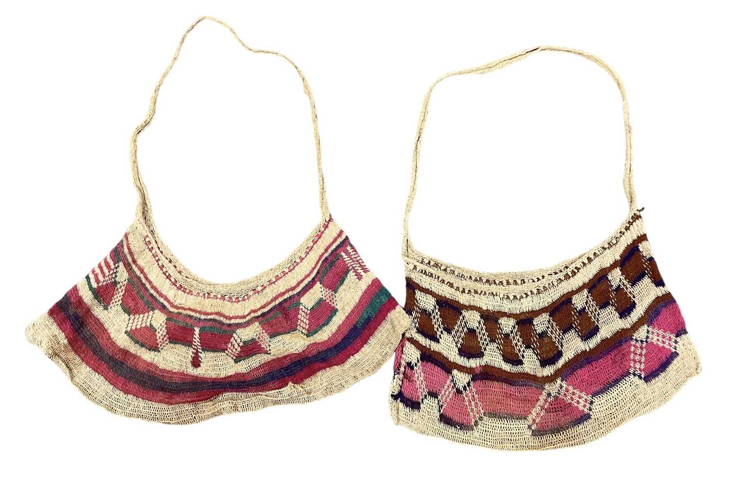 Lot 1051 - Two Melanesian woven bilums from Papua New...