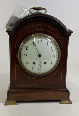 Lot 697 - A large Edwardian mahogany brass inlaid...