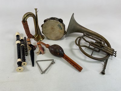 Lot 154 - A small number of musical instruments,...