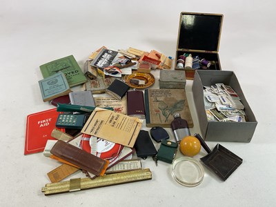 Lot 38 - A collectors' lot including stamp album, hip...