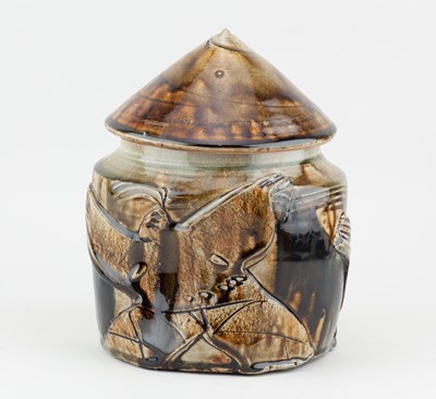 Lot 666 - TERRY BELL-HUGHES (born 1939); a stoneware jar...