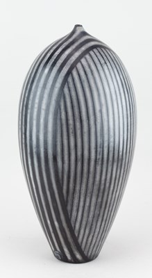 Lot 671 - TIM ANDREWS (born 1960); a tall raku humbug...