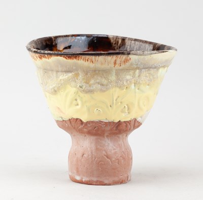 Lot 649 - SIMON CARROLL (1964-2009); a tall earthenware...