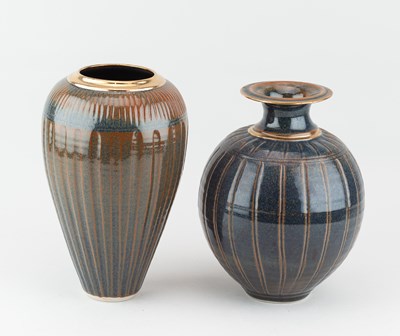 Lot 214 - BRIDGET DRAKEFORD (born 1946); a fluted...