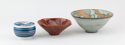 Lot 667 - TESSA FUCHS (1936-2012); a tin glazed...