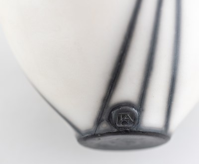 Lot 670 - TIM ANDREWS (born 1960); a raku jar and cover...