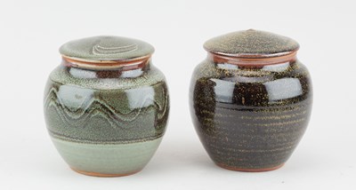 Lot 546 - Winchcombe Pottery; a near pair of stoneware...