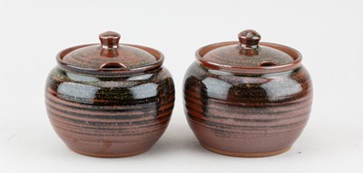 Lot 548 - Winchcombe Pottery; a pair of stoneware...