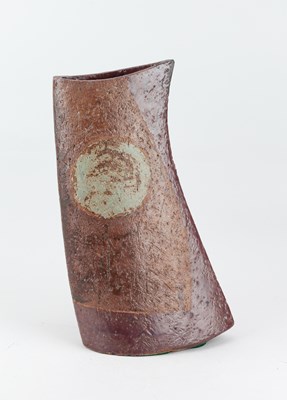 Lot 499 - PAUL BROWN (1921-2000); a tall stoneware flat...